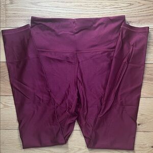 Athleta Magenta Elation Shine Tights